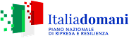 Logo Italia Domani Piano Nazionale di Ripresa e Resilienza